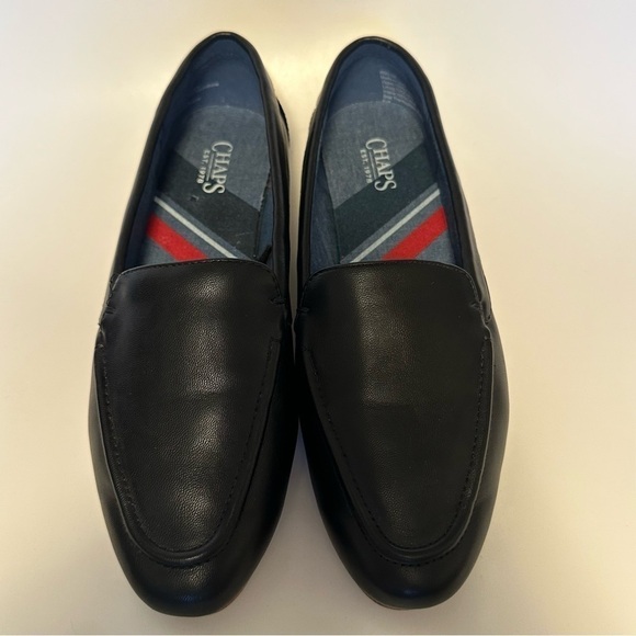 Chaps Womans Black Slip-On Flat Loafers Shoes Size 7 M Casual Comfy Almond Toe - Picture 3 of 10